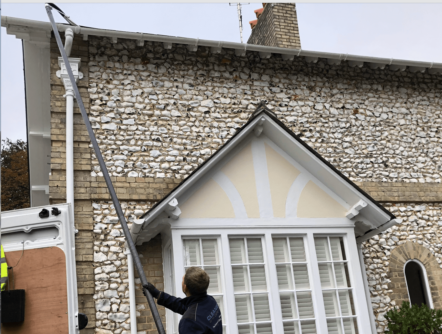 Professional gutter cleaning tools and equipment used by The Roof Moss Cleaners in Kempston
